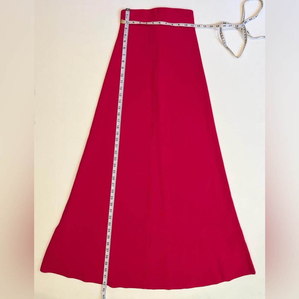 NWT ZARA Strapless Fuchsia Knit Midi Tube Dress Straight Neck 6873/013 SMALL - Picture 5 of 10